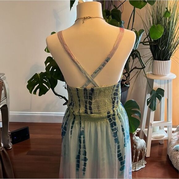 BOSTON PROPER | bohemian print maxi dress S - Picture 3 of 4